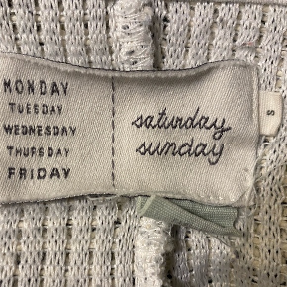 Anthropologie Saturday Sunday 3/4 Cuffed Sleeve Top Women’s Sz Small - Picture 12 of 15